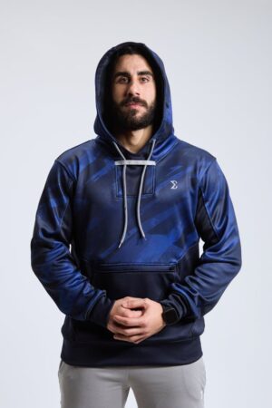 Deep Navy Gym Sport Workout High Tech Hoodie
