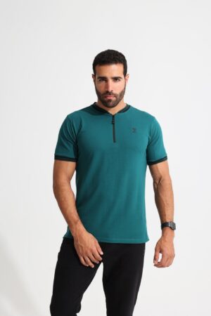 Pine Green Gym Sport Workout Polo shirt