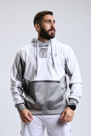 Slate Gray Gym Sport Workout High Tech Hoodie