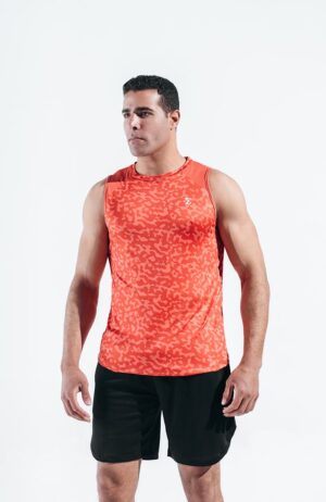 Sunset Coral Gym Sport Workout Tank Top