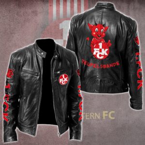 1. FC Kaiserslautern Bundesliga Style Leather Jacket For Fans