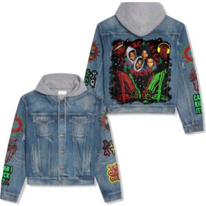 A Tribe Called Quest Music Style Hooded Denim Jacket For Fans