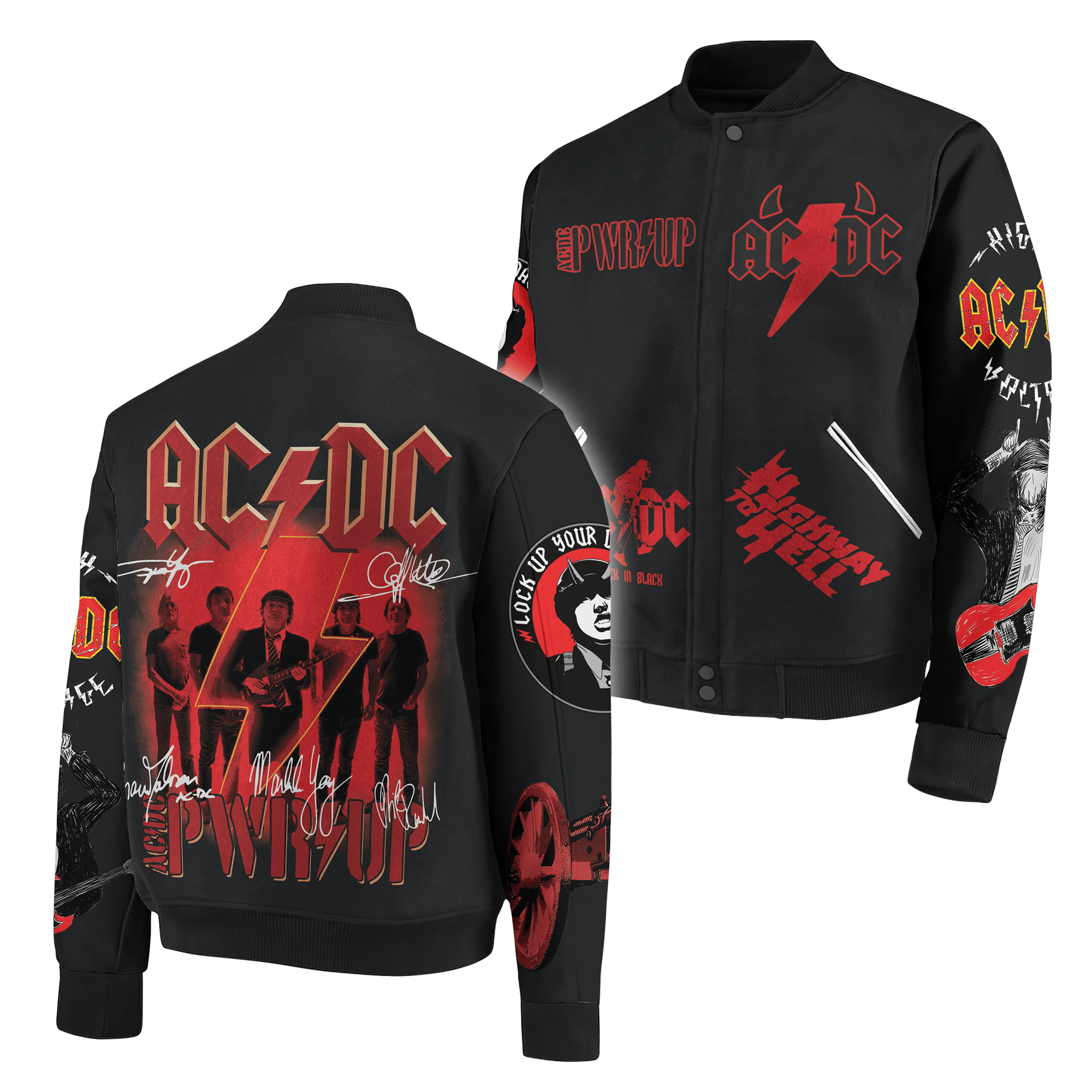 AC/DC Band Music Style Baseball Jacket For Fans