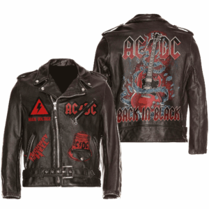 AC/DC Band Music Style Leather Jacket For Fans