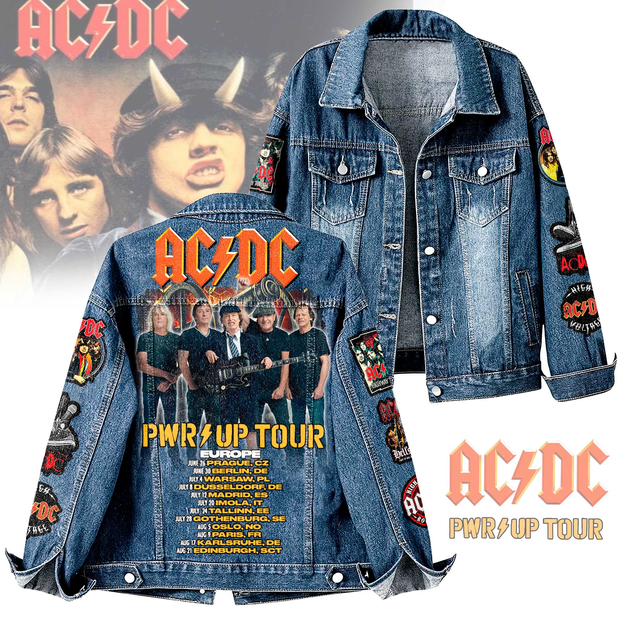 AC/DC Music Denim Jacket Gift For Fans