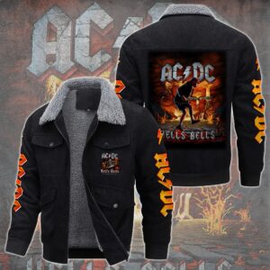 AC/DC Music Style Thermal Cotton Jacket Prim For Fans