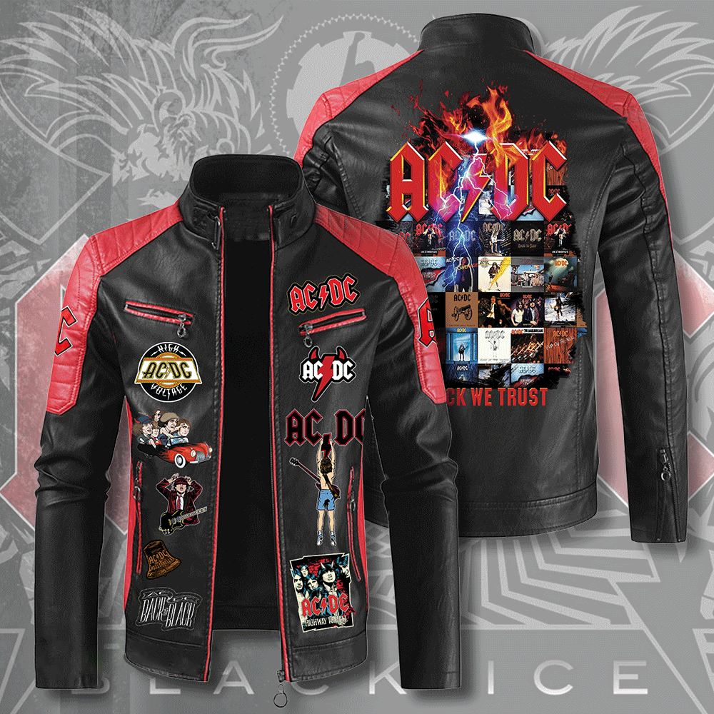 AC/DC Music Style Leather Jacket For Fans