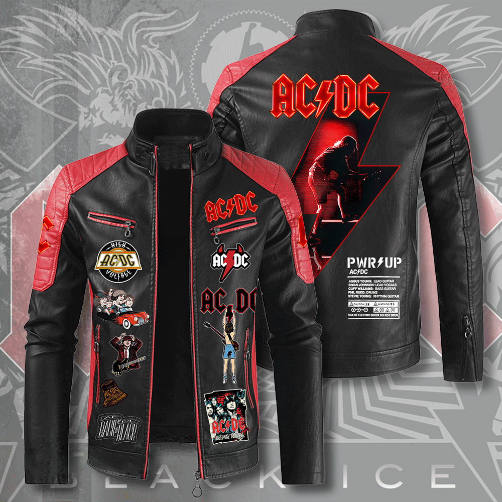AC/DC Music Style Leather Jacket For Fans