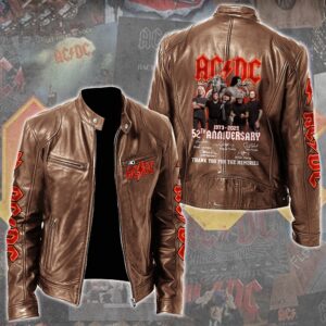 AC/DC Music Style Leather Jacket For Fans