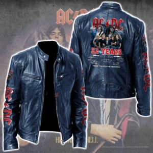 AC/DC Music Style Leather Jacket For Fans