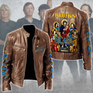 AC/DC Music Style Leather Jacket For Fans