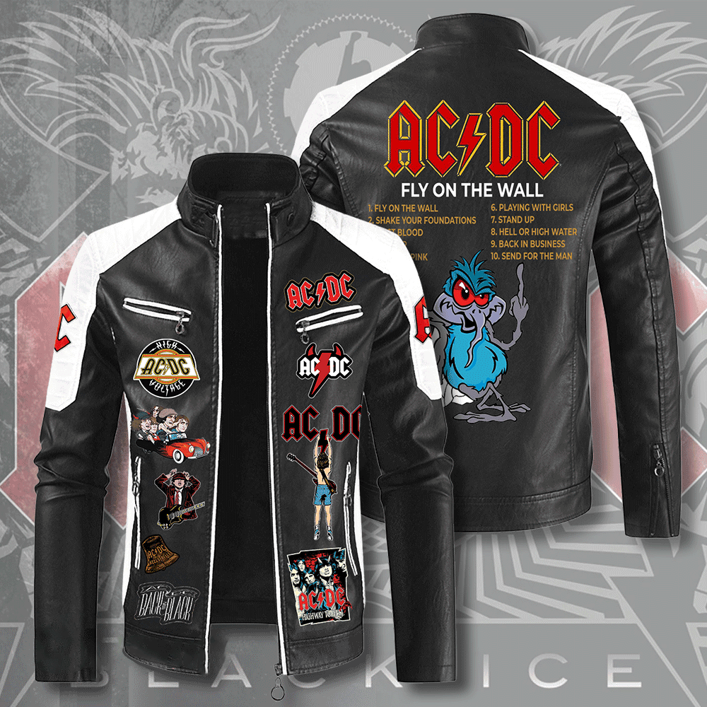 AC/DC Music Style Leather Jacket For Fans