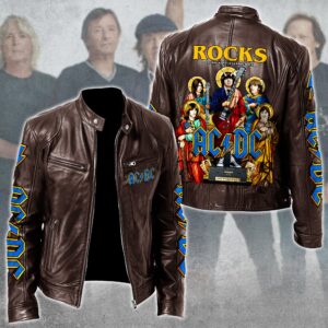AC/DC Music Style Leather Jacket For Fans