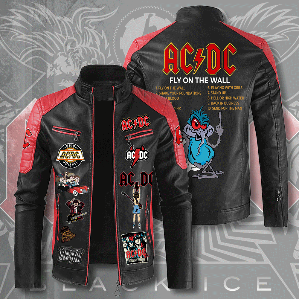 AC/DC Music Style Leather Jacket For Fans