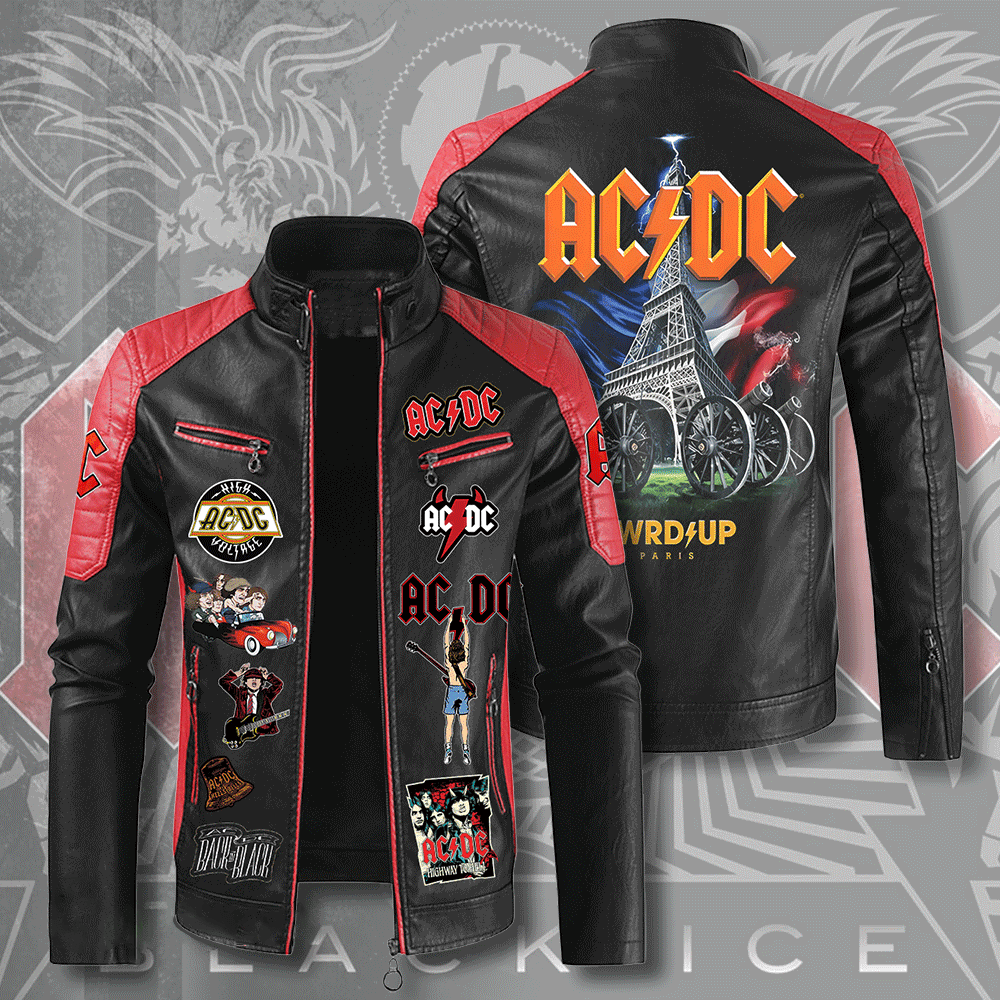 AC/DC Music Style Leather Jacket For Fans