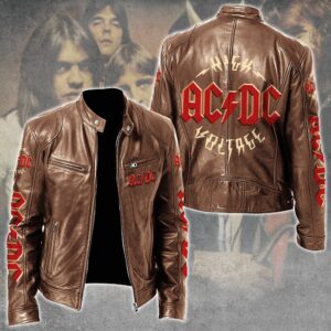 AC/DC Music Style Leather Jacket For Fans