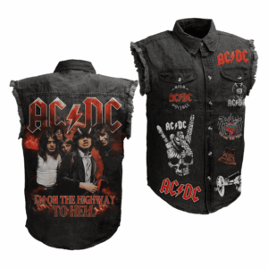 AC/DC Music Style Sleeveless Jacket For Fans