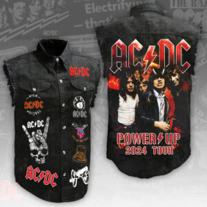 AC/DC Music Style Sleeveless Jacket For Fans