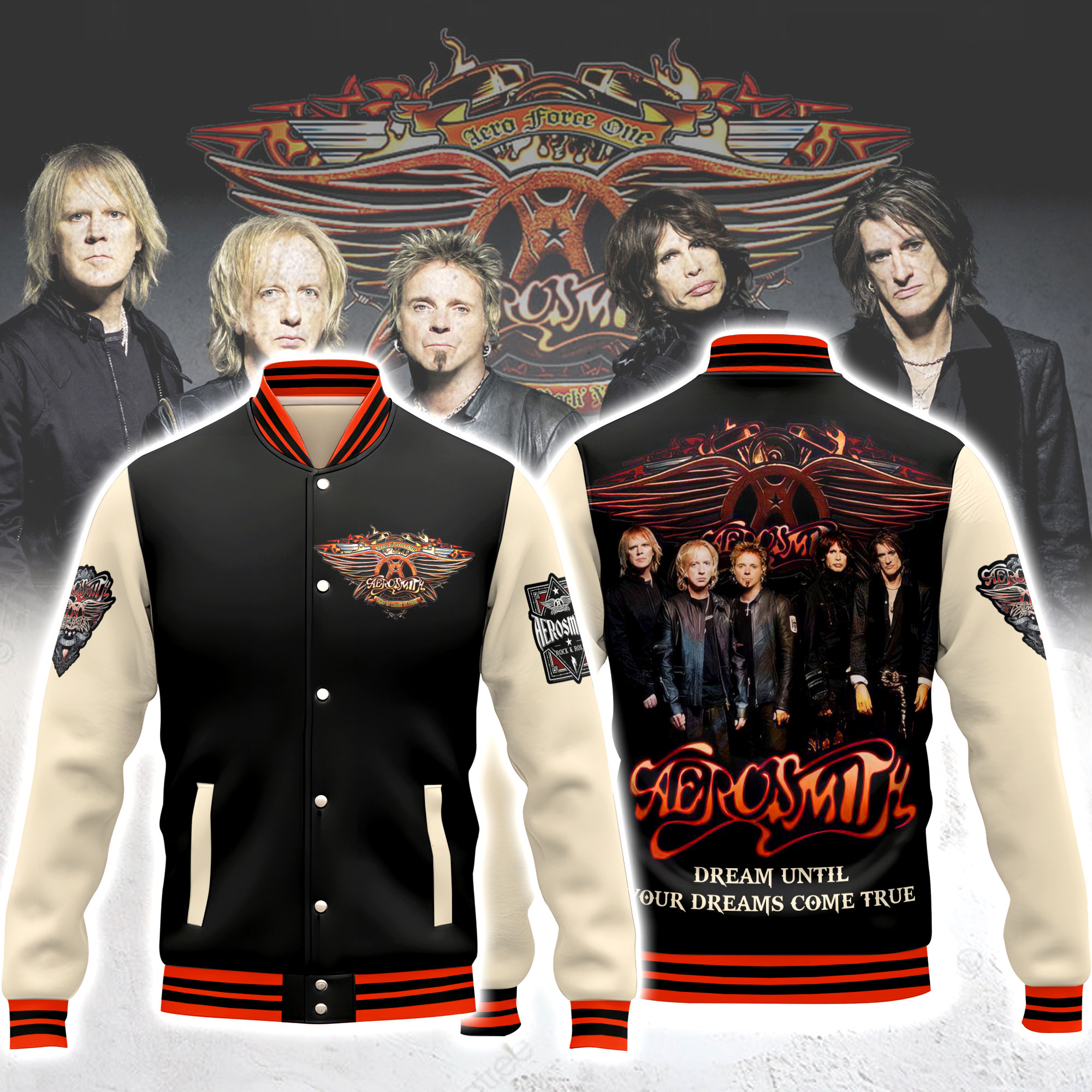 Aerosmith Music Style Baseball Jacket