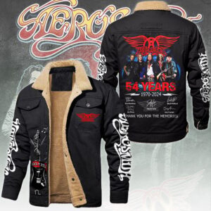 Aerosmith Music Style Fleece Thermal Cotton Jacket For Fans