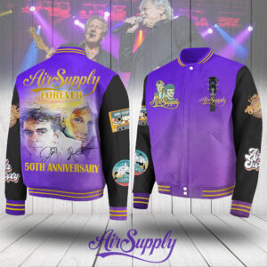 Air Supply Music Style Baseball Jacket