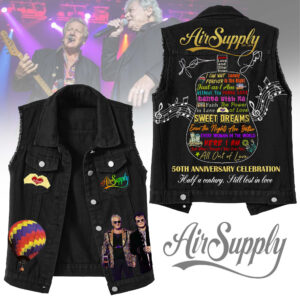 Air Supply Music Style Sleeveless Jacket