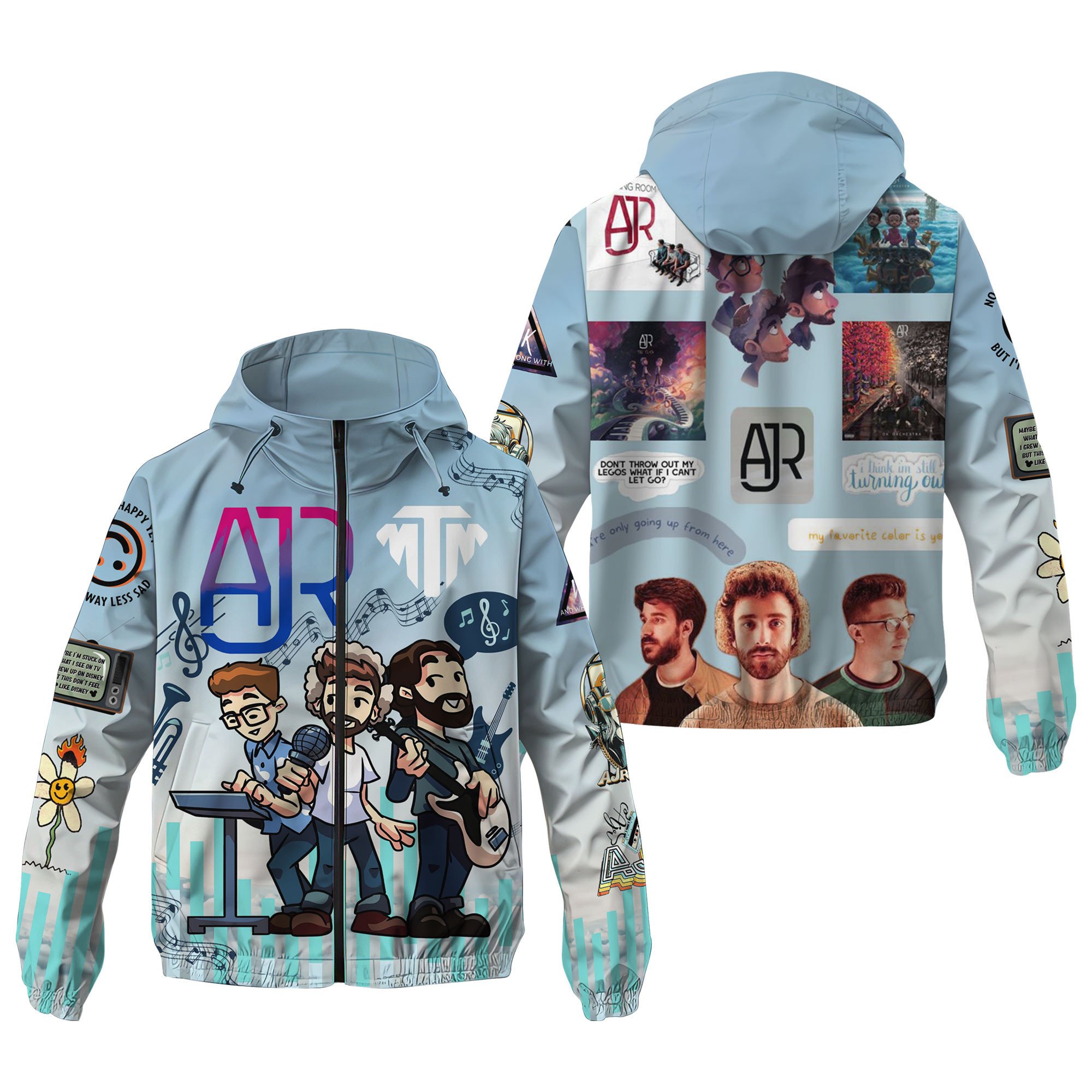 AJR Music Style Windbreaker Jacket For Fans