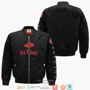 Akatsuki Naruto All Over Printed Anime Style Bomber Jacket For Fans