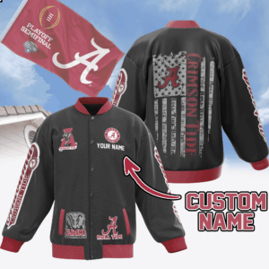 Alabama Crimson Tide NCAA Style Baseball Jacket For Fans
