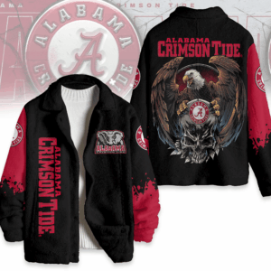 Alabama Crimson Tide NCAA Style Fleece Jacket For Fans