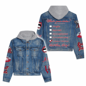 Alabama Crimson Tide NCAA Style Hooded Denim Jacket For Fans