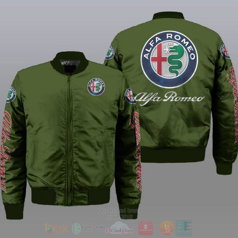 Alfa Romeo Car Style Bomber Jacket For Fans