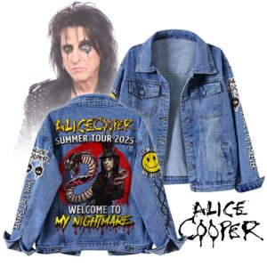 Alice Cooper Music Denim Jacket Gift For Fans