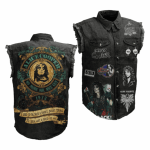 Alice Cooper Music Style Sleeveless Jacket For Fans