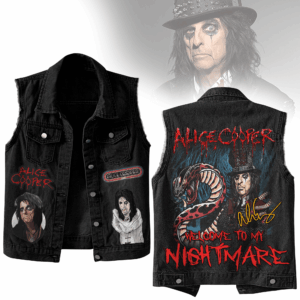 Alice Cooper Music Style Sleeveless Jacket For Fans