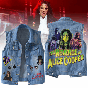 Alice Cooper Music Style Sleeveless Jacket