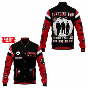 Alkaline Trio Music Style Baseball Jacket For Fans