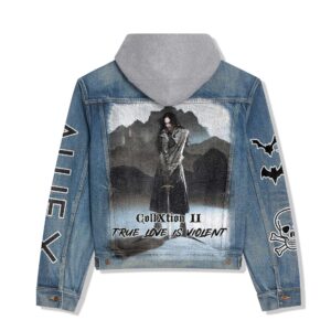 Allie X Music Style Hooded Denim Jacket For Fans