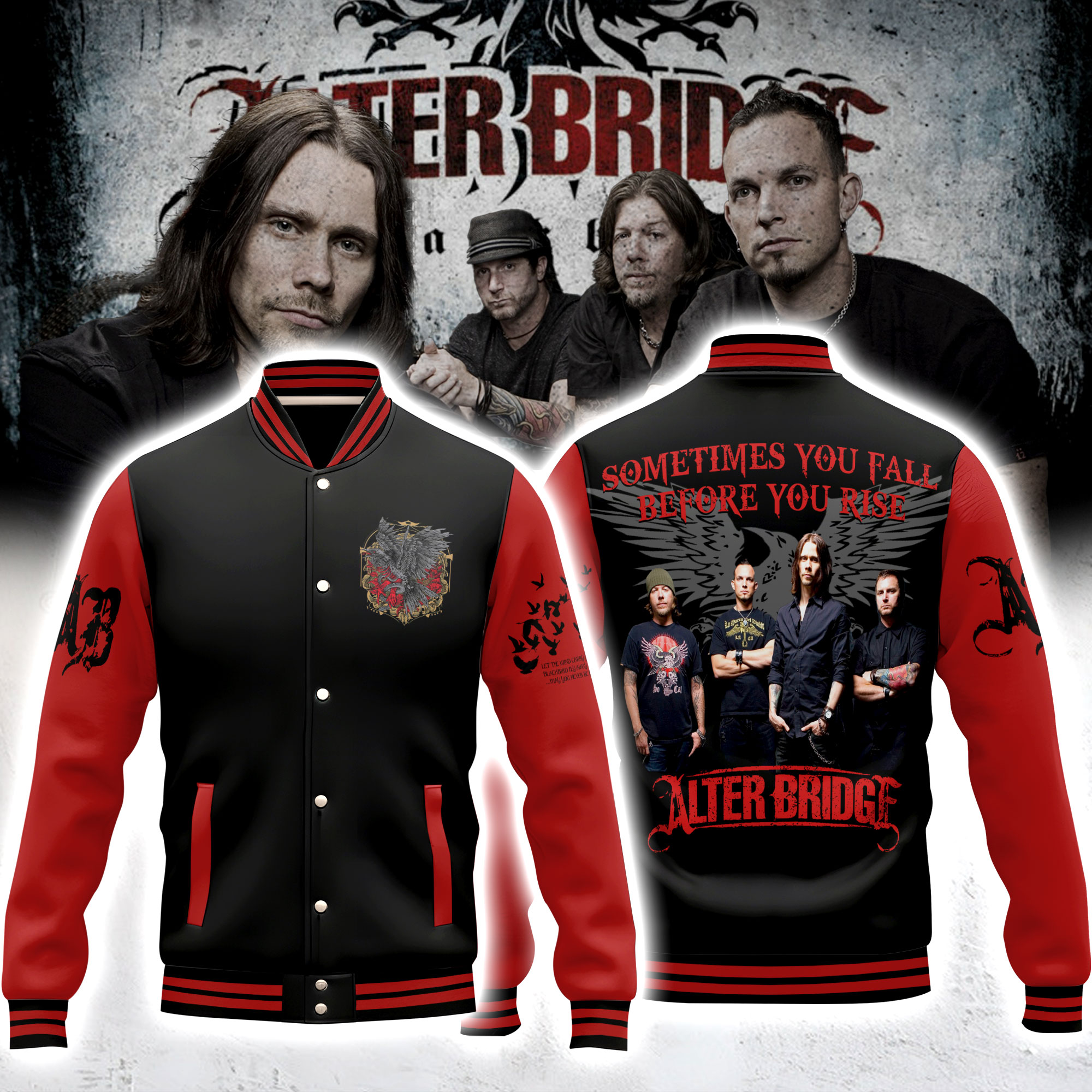 Alter Bridge Music Style Baseball Jacket