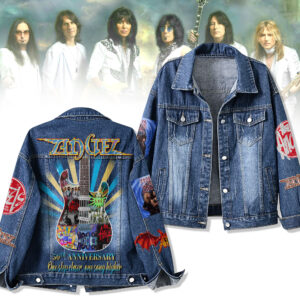 Angel Band Music Denim Jacket Gift For Fans