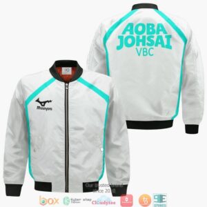 Aoba Johsai High Haikyuu Anime Anime Style Bomber Jacket For Fans