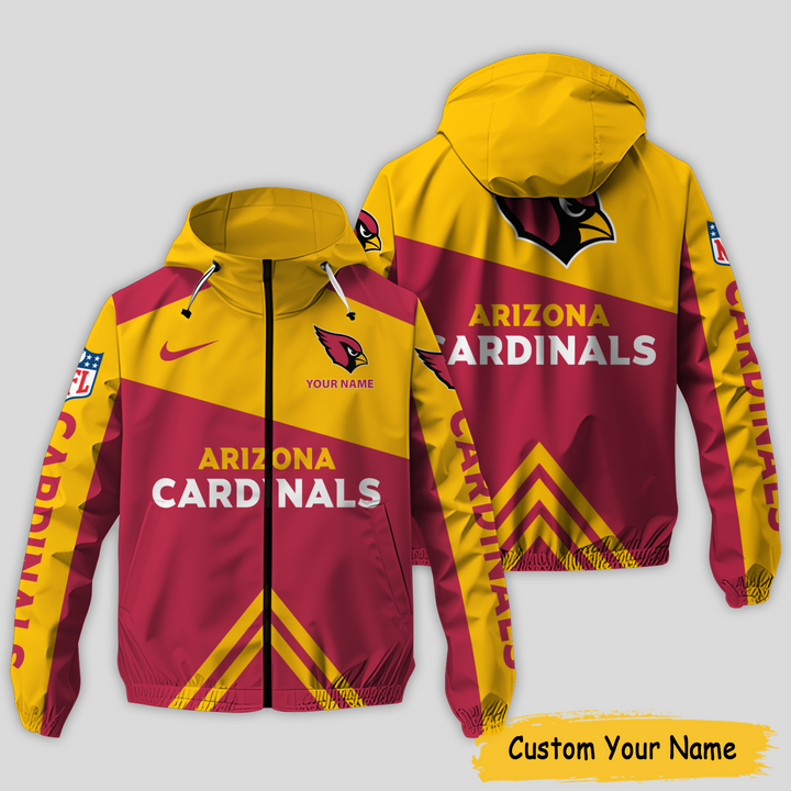 Arizona Cardinals NFL Personalized Style Windbreaker Jacket For Fans