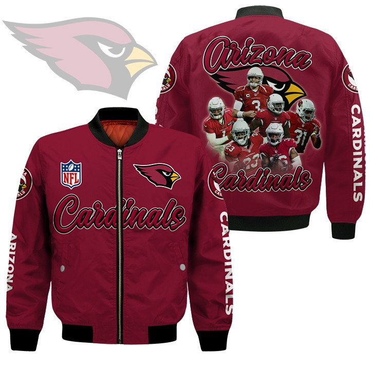 Arizona Cardinals NFL Style Bomber Jacket For Fans