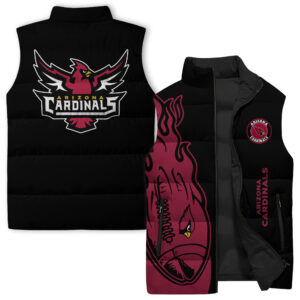 Arizona Cardinals NFL Style Sleeveless Puffer Jacket For Fans