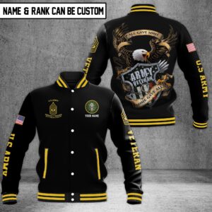 Armed Forces Style Baseball Jacket For Fans