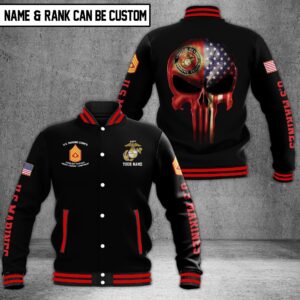 Armed Forces Style Baseball Jacket For Fans