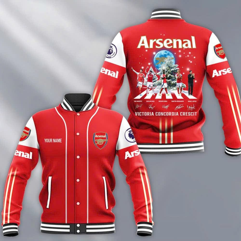 Arsenal EPL Style Baseball Jacket For Fans