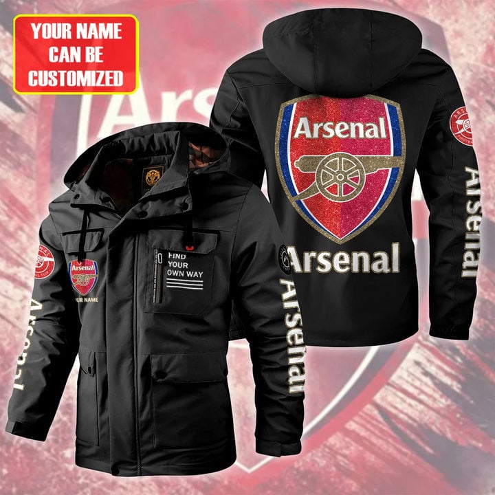 Arsenal EPL Style Parka Jacket For Fans