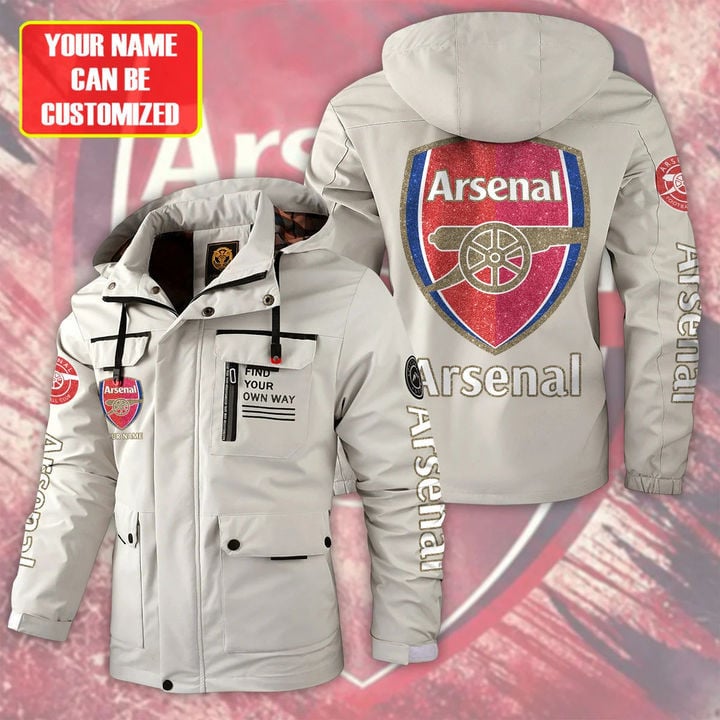 Arsenal EPL Style Parka Jacket For Fans