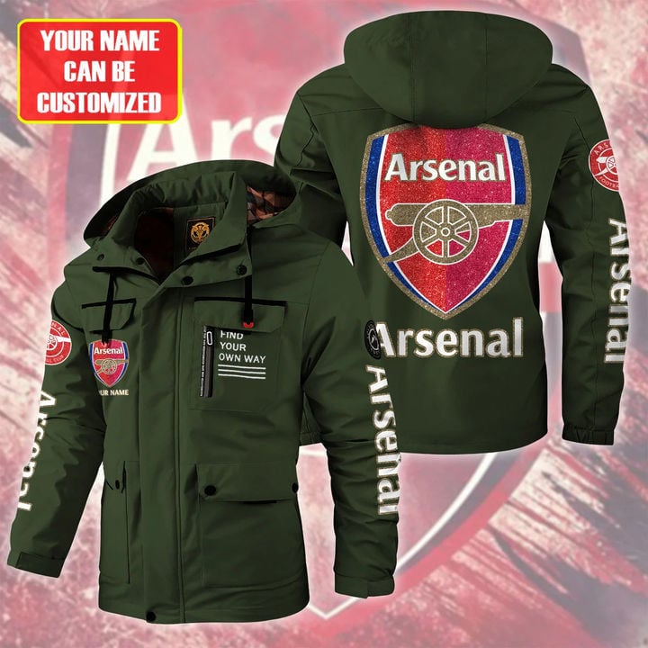 Arsenal EPL Style Parka Jacket For Fans